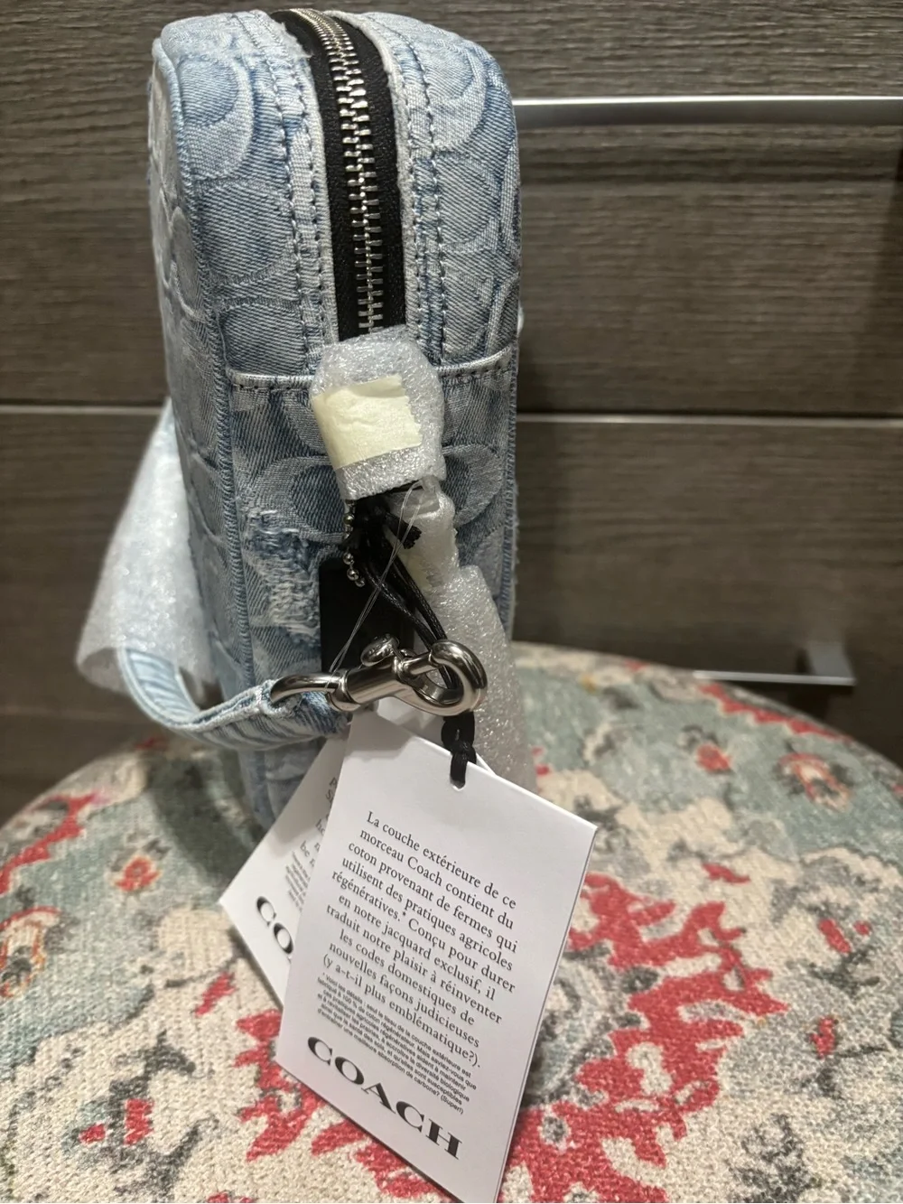 NWT - Coach Denim Tristan 14 Crossbody